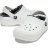 Crocs (GS) klassiske fôrede tresko &laquo;White Grey&raquo; 207009-10M