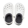 Crocs (GS) klassiske fôrede tresko &laquo;White Grey&raquo; 207009-10M
