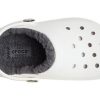 Crocs (GS) klassiske fôrede tresko &laquo;White Grey&raquo; 207009-10M