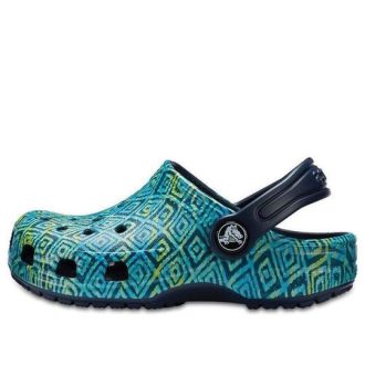 Crocs (GS) klassiske grafiske tresko &laquo;Blue Green&raquo; 204816-410