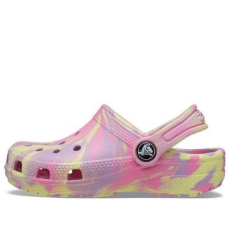 Crocs (GS) Klassiske marmortresko &laquo;Pink Yellow&raquo; 207002-6SO
