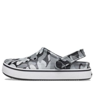 Crocs (GS) Off Court trykte tresko &laquo;Grå Svart Hvit&raquo; 209150-066