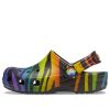 Crocs (GS) Tresko med klassisk sesongtrykk &laquo;Black Multi&raquo; 207345-0C4