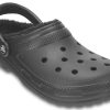 Crocs Hold deg varm Slitebestandig Cozy Sports Unisex svarte sandaler 204563-060