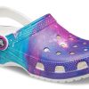 Crocs klassisk mønster hvit lilla sandaler &laquo;White Purple&raquo; 206565-14N