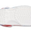 Crocs klassisk mønster slitasjebestandig sklisikker sport unisex hvit blå rød sandaler &laquo;Hvit blå rød&raquo; 205453-928