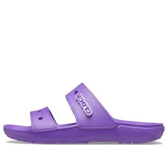 Crocs klassisk myk såle koselig flat hæl sportstøfler unisex lilla 206761-518