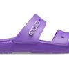 Crocs klassisk myk såle koselig flat hæl sportstøfler unisex lilla 206761-518