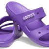 Crocs klassisk myk såle koselig flat hæl sportstøfler unisex lilla 206761-518