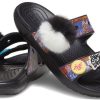 Crocs klassisk myk såle koselig flat hæl sportstøfler unisex svart 207403-001