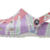 Crocs Klassisk tresko mønster Crocs flat hæl sport Fargerike blå sandaler 205453-6SN