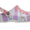 Crocs Klassisk tresko mønster Crocs flat hæl sport Fargerike blå sandaler 205453-6SN