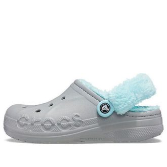 Crocs Klassisk tresko Stay Warm Fleeceforet sko Unisex Grå Blå 206633-0IG