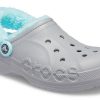 Crocs Klassisk tresko Stay Warm Fleeceforet sko Unisex Grå Blå 206633-0IG