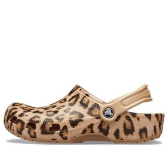 Crocs klassisk trykt tresko &laquo;Leopard Gold&raquo; 205838-98R