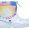 Crocs klassiske fôrede Neo Puff Boots &laquo;Tie Dye Mineral Blue&raquo; 207328-002