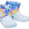 Crocs klassiske fôrede Neo Puff Boots &laquo;Tie Dye Mineral Blue&raquo; 207328-002