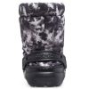 Crocs klassiske fôrede Neo Puff Tie Dye-støvler &laquo;Black White&raquo; 207328-001