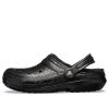 Crocs klassiske glitterfôrede tresko &laquo;Black&raquo; 205842001