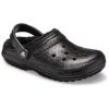 Crocs klassiske glitterfôrede tresko &laquo;Black&raquo; 205842001