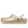 Crocs klassiske glitterfôrede tresko &laquo;Gold&raquo; 504271