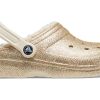 Crocs klassiske glitterfôrede tresko &laquo;Gold&raquo; 504271