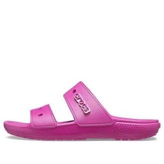 Crocs klassiske koselige unisex lilla røde sandaler 206761-6SV