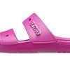 Crocs klassiske koselige unisex lilla røde sandaler 206761-6SV