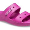 Crocs klassiske koselige unisex lilla røde sandaler 206761-6SV