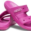 Crocs klassiske koselige unisex lilla røde sandaler 206761-6SV