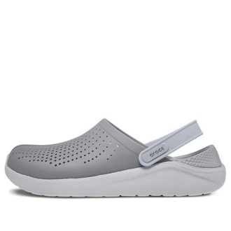 Crocs LiteRide Flash Shoes Smoke Grå Hvite Sandaler 204592-06J