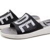 Crocs LiteRide LOGO Unisex svarte tøfler &laquo;Black White&raquo; 205562-066