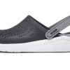 Crocs LiteRide Skosandaler Svart Smoke Grå Unisex 204592-05M
