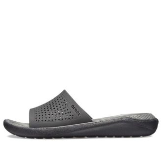 Crocs LiteRide Svart Grå Sandaler &laquo;Black Grey&raquo; 205183-0DD