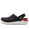 Crocs LiteRide svarte sandaler &laquo;Black White&raquo; 204592-066