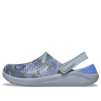 Crocs LiteRide trykte Camo Clogs &laquo;Blue Grey&raquo; 206491-4RV