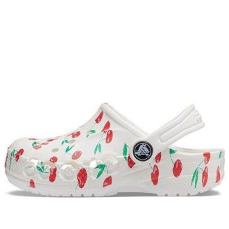 Crocs (PS) Baya grafiske tresko &laquo;White Cherry&raquo; 207017-1F6
