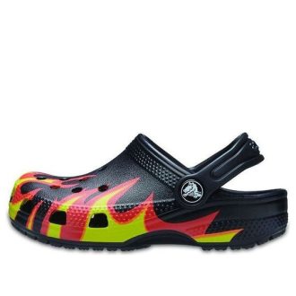 Crocs (PS) Classic Flame Broiled Clog &laquo;Black Red Green&raquo; 206629-0X9
