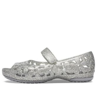 Crocs (PS) Isabella Blomsterleilighet &laquo;Sølv&raquo; 205461-040