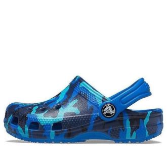 Crocs (PS) Kamuflasjetrykk Strandblå sandaler 205813-4JL