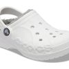 Crocs (PS) Klassisk Baya-foret tresko &laquo;White Grey&raquo; 207500-11H