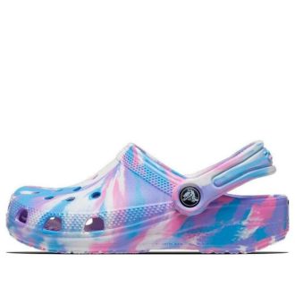 Crocs (PS) Klassisk marmortresko &laquo;Blue Purple Pink&raquo; 207464-102