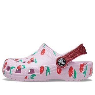 Crocs (PS) Klassisk tresko Fruktutskrift Stilig Sports Rosa Sandaler 207150-6GD