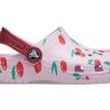 Crocs (PS) Klassisk tresko Fruktutskrift Stilig Sports Rosa Sandaler 207150-6GD
