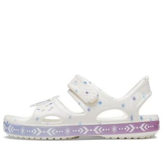 Crocs (PS) Morsomme frosne hvite sandaler 206172-100