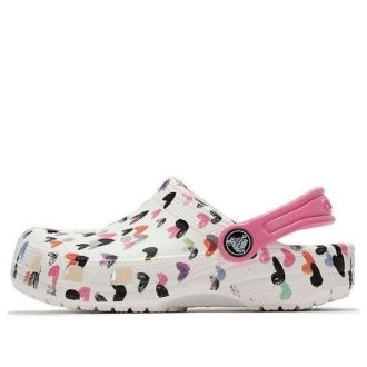 Crocs (PS) Multi-Color Mønster Sko Hvit 207000-100
