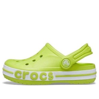 Crocs (PS) Outdoor Flat Heel Beach Sports Green Sandaler 205100-3TX