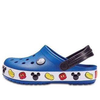 Crocs (PS) Small Crocs Mickey Cozy sklisikre sportsblå sandaler 204992-4GX
