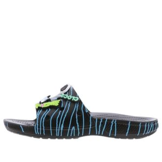 Crocs Ron English x Classic Bootlegger Slides &laquo;Black Blue&raquo; 207526-001