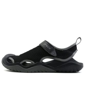 Crocs Swiftwater sandaler &laquo;Black Dark Grey&raquo; 205289-001